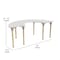 Flash Furniture 29.5 in W, 59 in L, 23 in H, Beechwood, Birch Plywood, Steel, Beech/White MK-ME088020-GG - alternate 6
